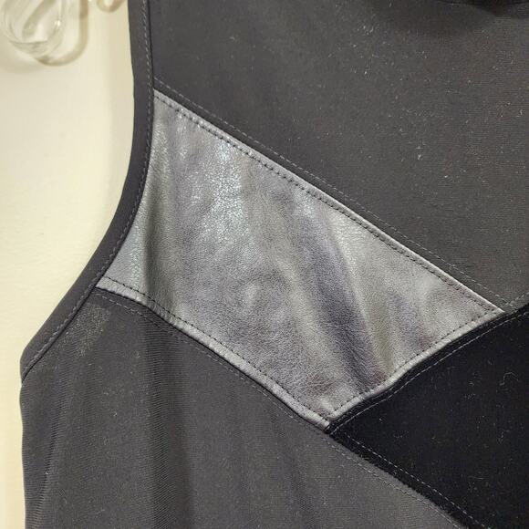 Joseph Ribkoff soft mock neck mixed material sleeveless blouse blouse woman's 6 - Picture 5 of 11